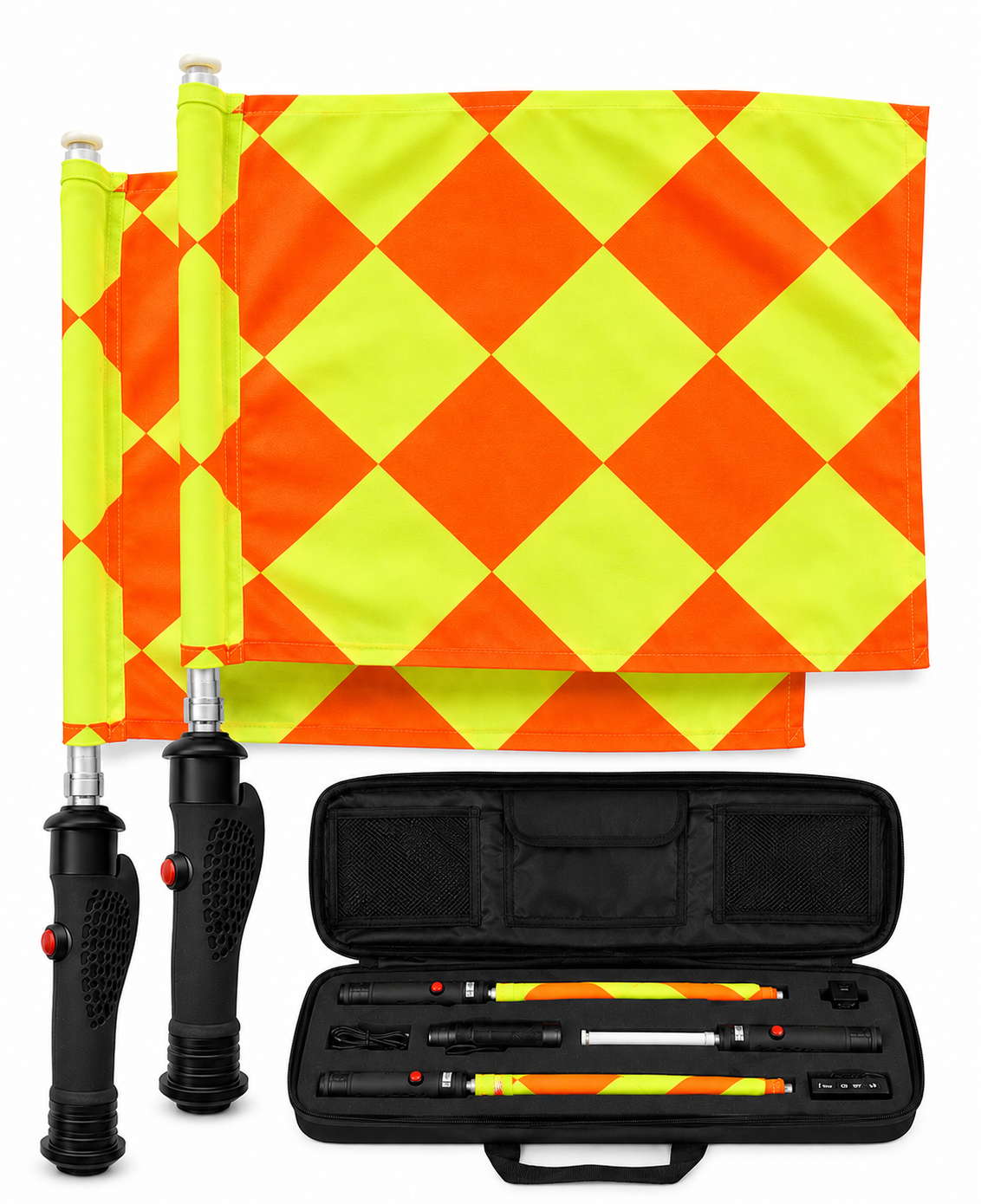 Funk-Schiedsrichterfahnen Set